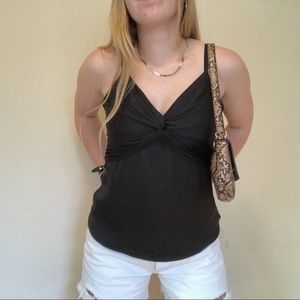 black cami top y2k🖤